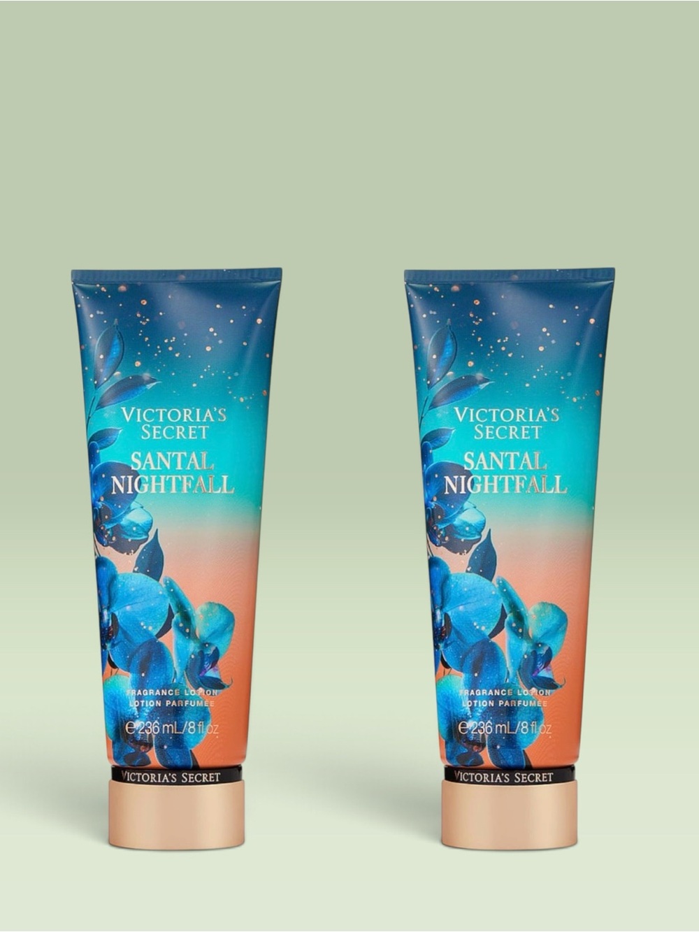 Victoria's Secret SANTAL NIGHTFALL Fragrance Lotion ~ 8 fl.oz. ( Lot of 2 )